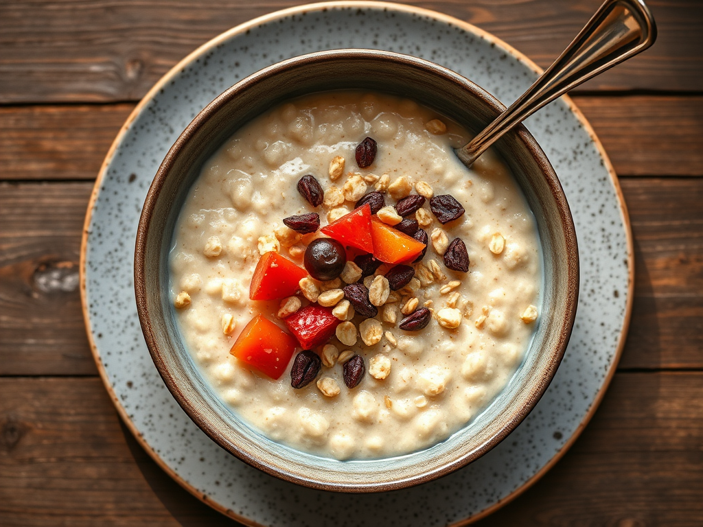 Овсяная каша с шоколадной стружкой
