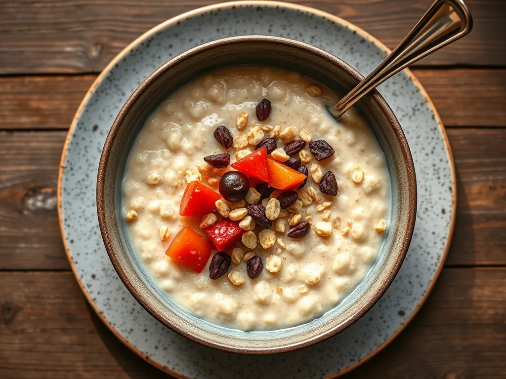 Овсяная каша с шоколадной стружкой