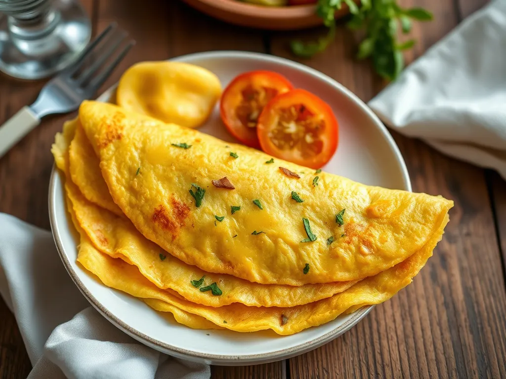 Омлет с зеленью