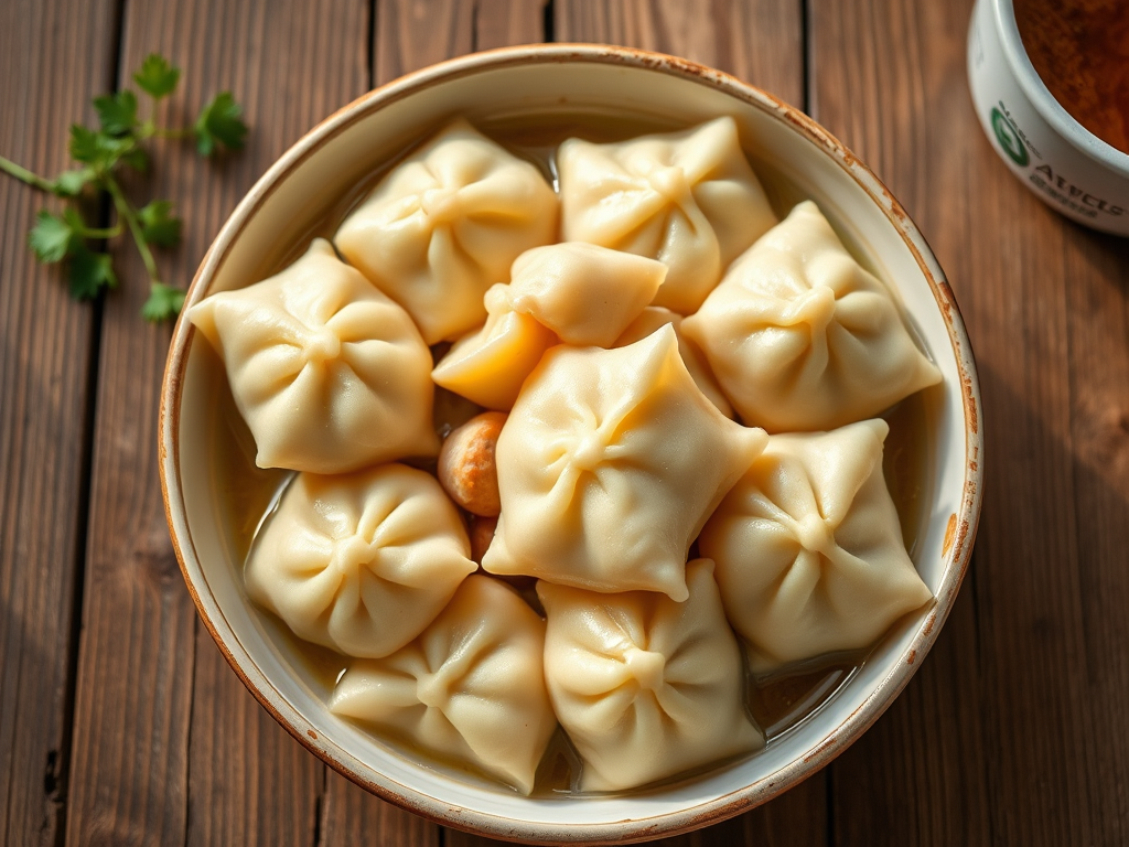 Пельмени на обед с сыром