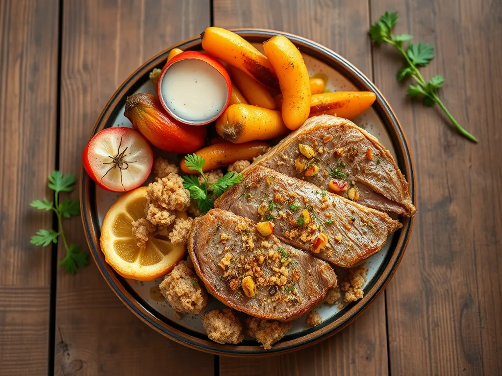 Свинина запечённая с хрустящей крошкой