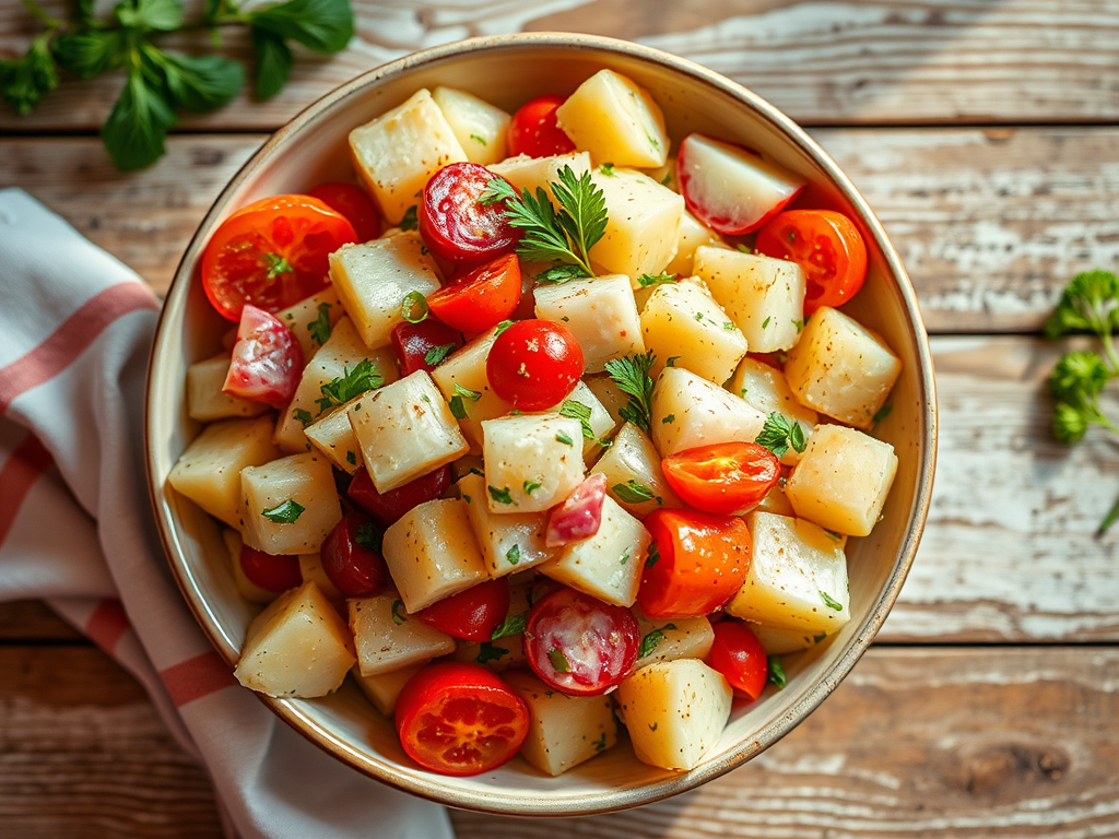 Картофельный салат — лёгкий вариант