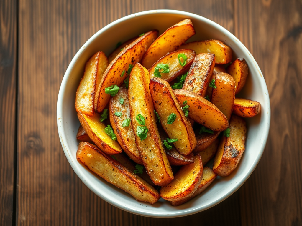 Картофель дольками — классический вариант
