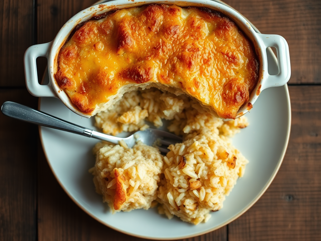 Рисовая запеканка с сыром
