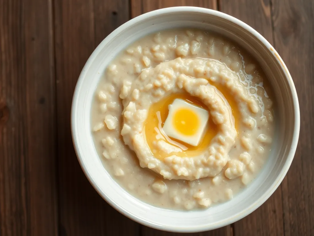 Рисовая молочная каша с яблоком и творогом