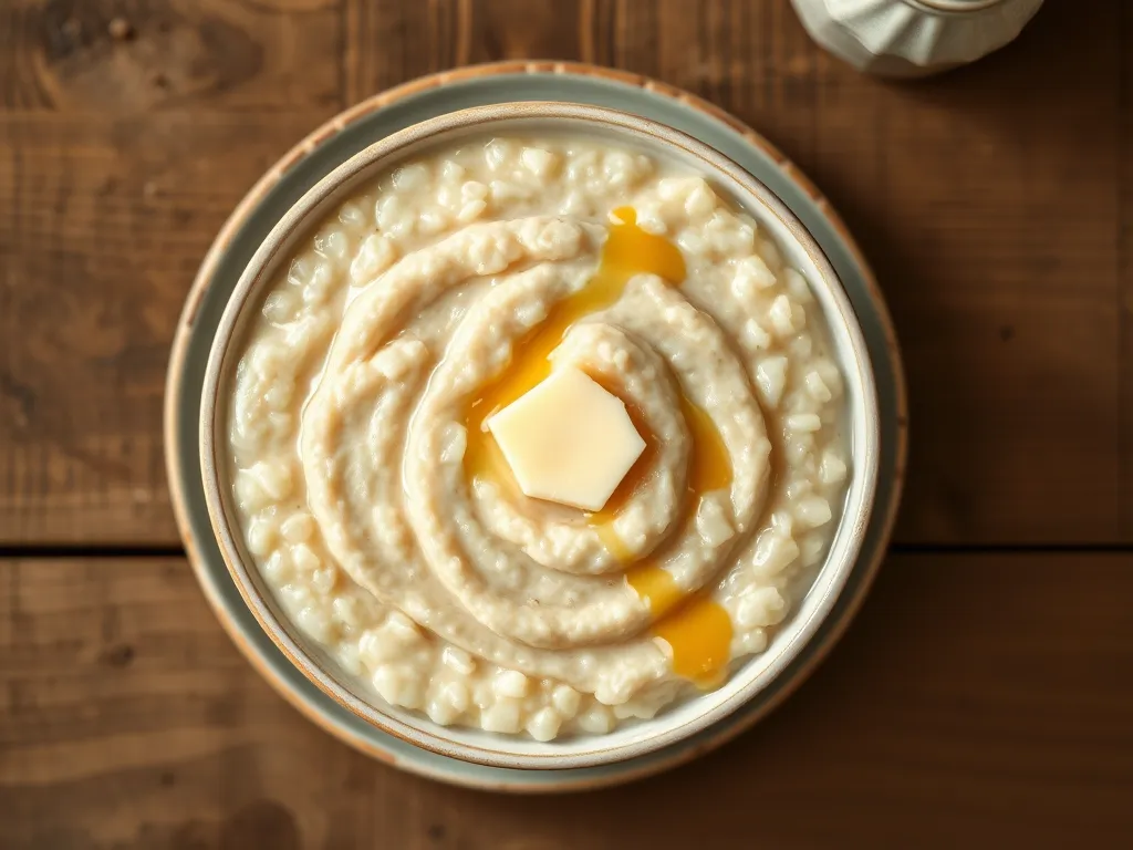 Рисовая молочная каша с лимоном и йогуртом