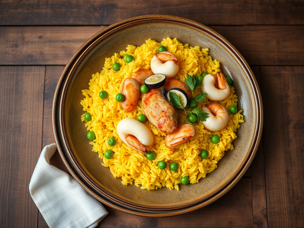 Паэлья с курицей