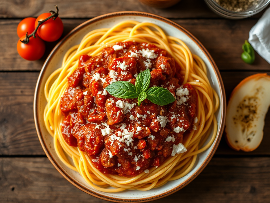 Паста с мясным соусом