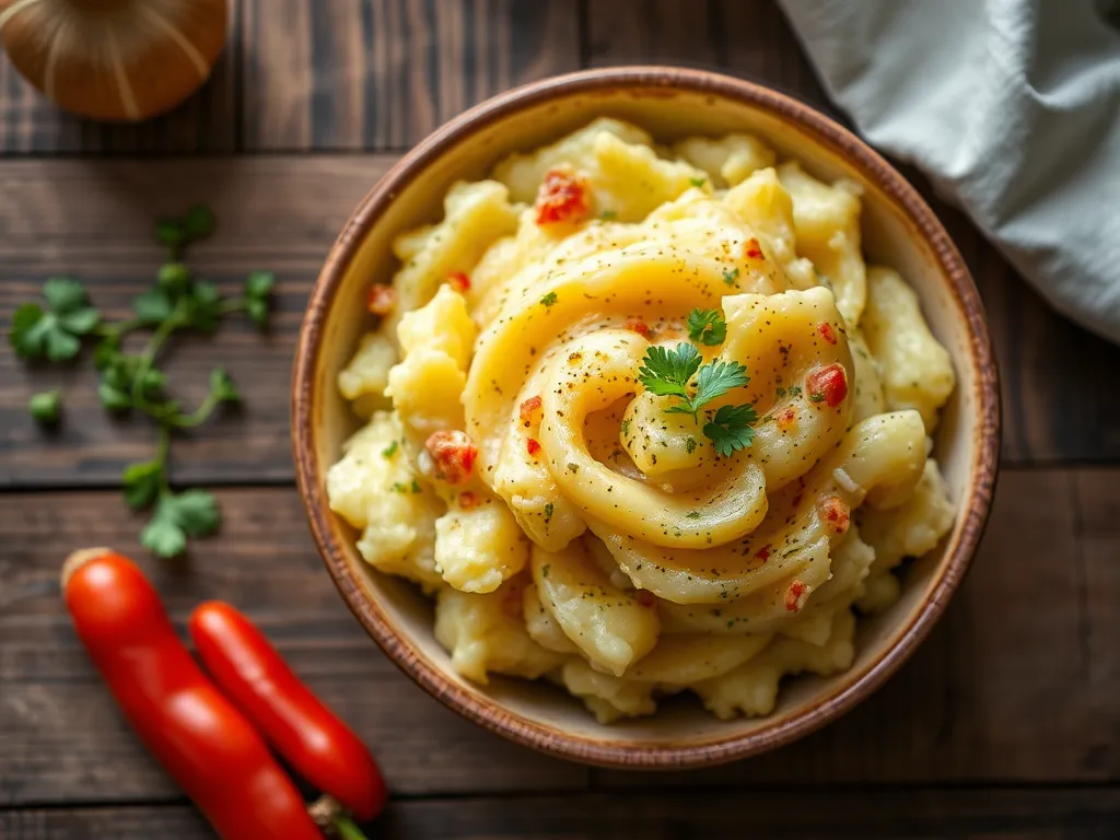 Картофельное пюре с зеленью