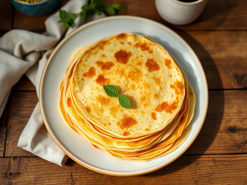 Блины с фруктовой подачей с овощами семейная версия