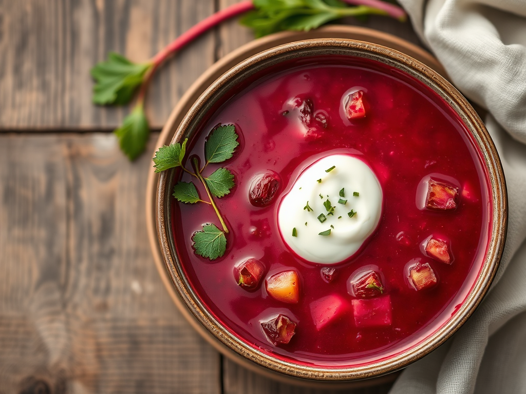 Борщ классика с куриным бедром