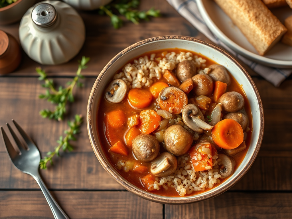 Гречка по-купечески со сметанной подачей с куриным филе