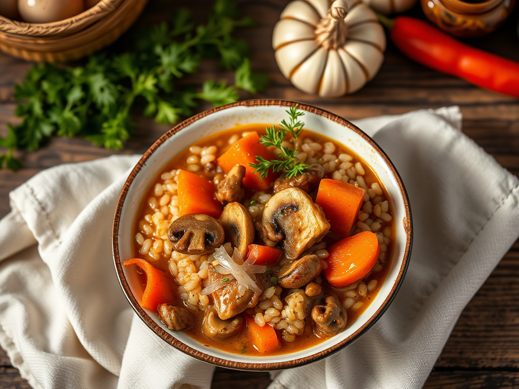 Гречка по-купечески для семьи с говяжьим фаршем