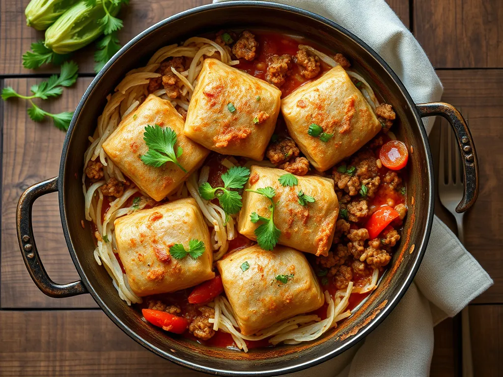 Ленивые голубцы классика с куриным филе семейная версия